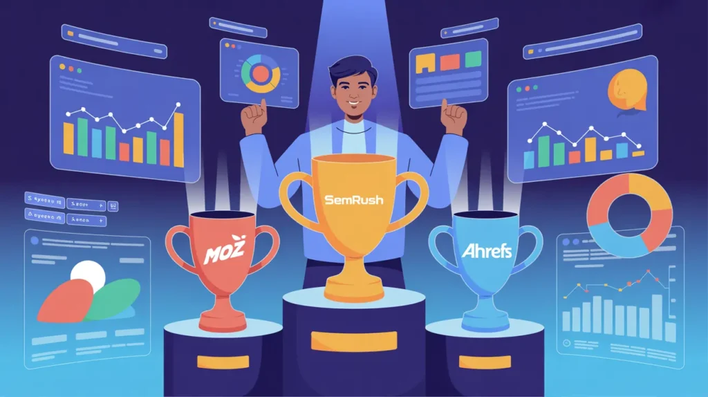 Semrush vs Ahrefs vs Moz: Top SEO Tools in 2025